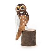 Owl on Stump, Natural